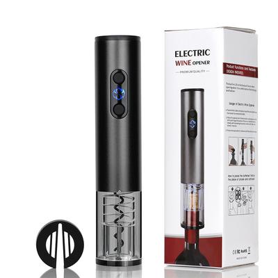 Effortlessly Open Wine Bottles At Home with This Mini Electric Aluminum Alloy Wine Opener + Foil Cutter!