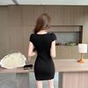 Chic V-Neck Slimming Slit Dress