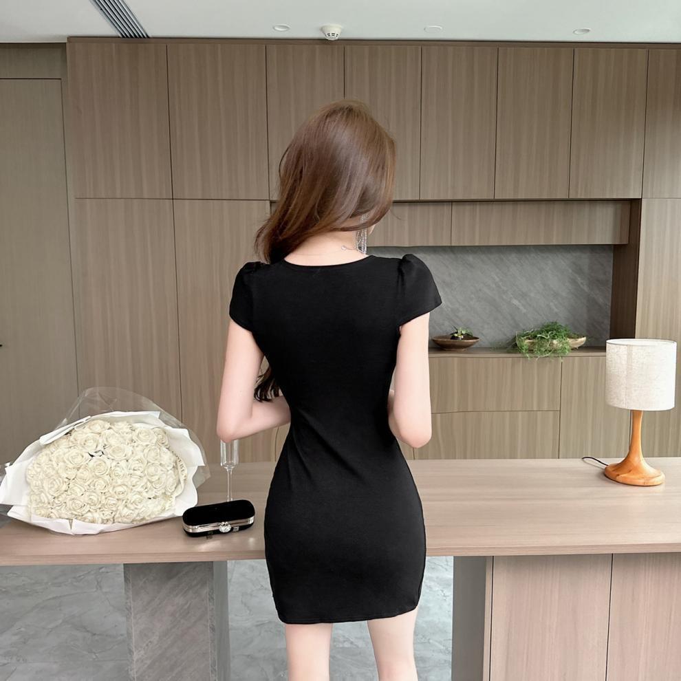 Chic V-Neck Slimming Slit Dress