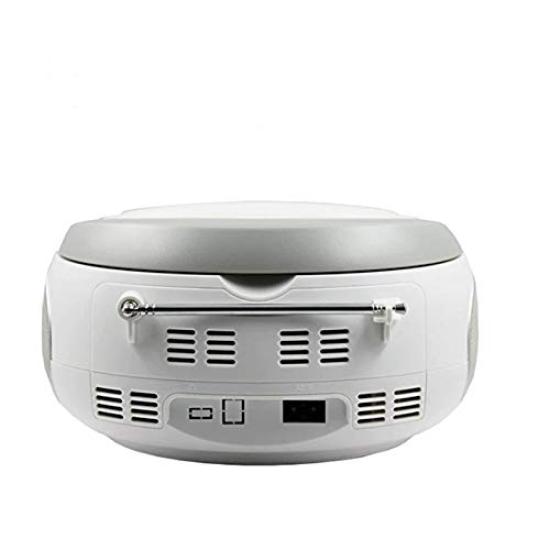 LONPOO Portable CD Player with Bluetooth, FM Radio, MP3 Playback, USBAUX Input, Headphone Jack, LCD Display, Compact Design for Language Learning