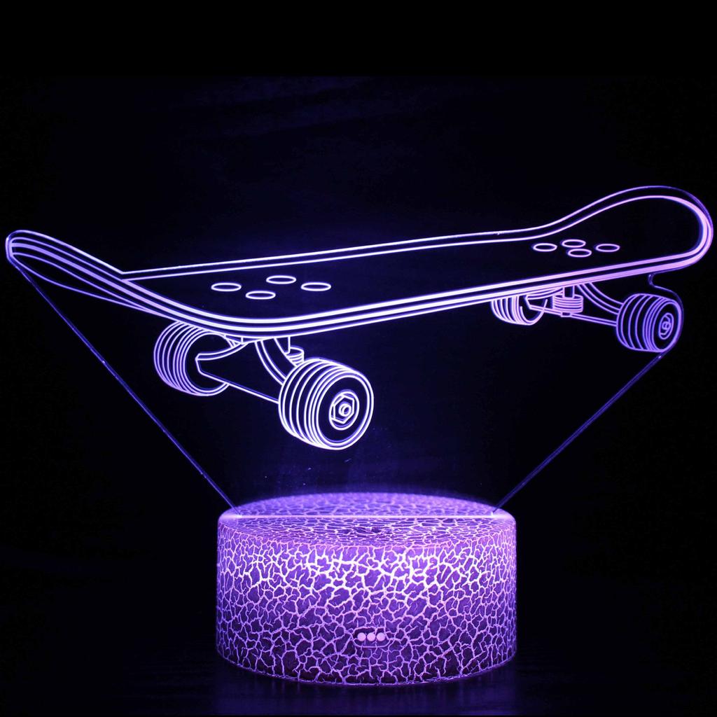 Sports Souvenir Table Lamp USB Taekwondo Bedroom Lighting Decoration Children's Gift Color Small Night Light Creative 3D LED Lig