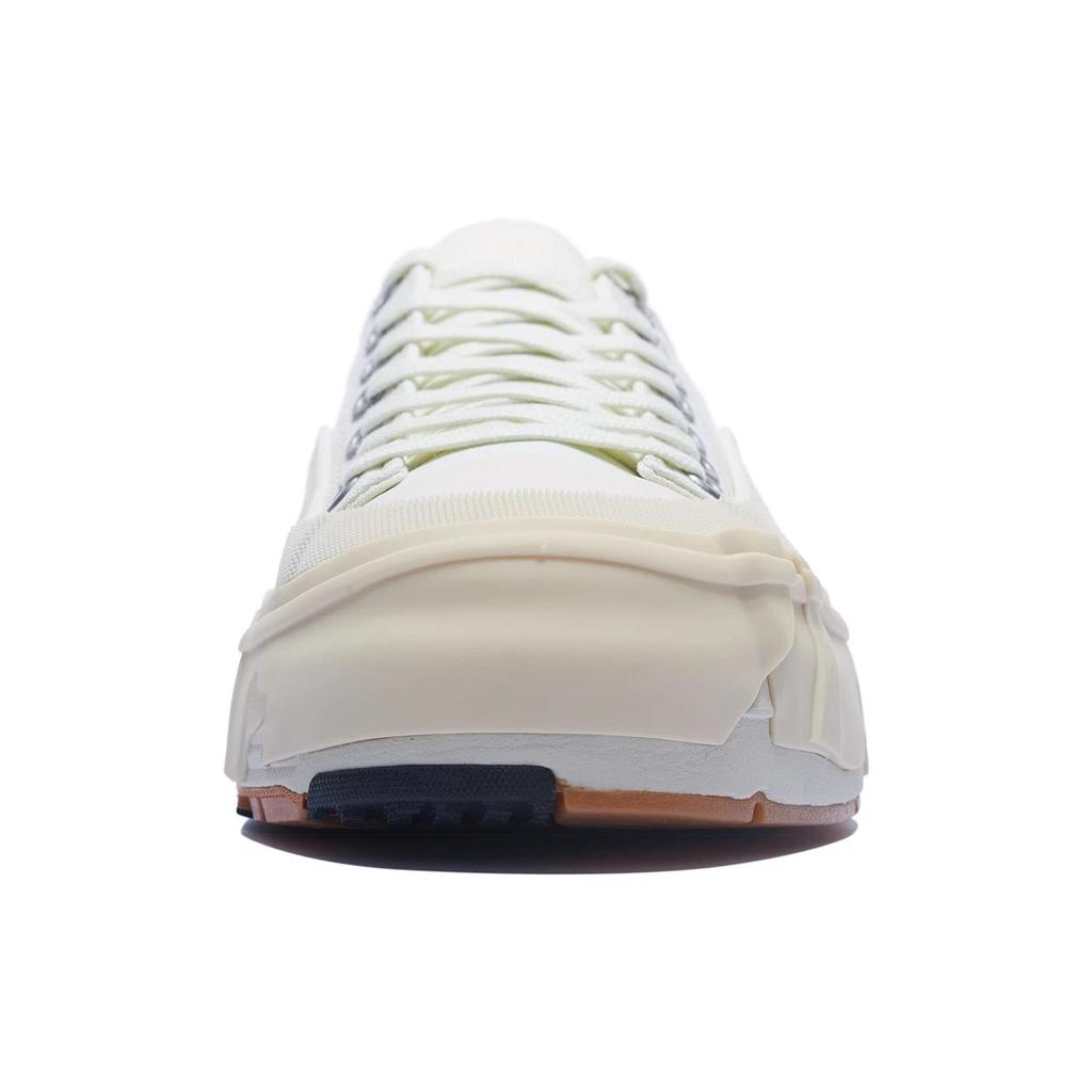 Li Ning Wuji Tägliche Einnahmen Quittung Rutschfest Abriebfest Niedrig geschnitten Freizeitschuhe Herren Cremeweiß AZGT037-2