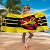Sport Club Football Crest Printed Microfiber Beach Towel, Soft And Absorbent, Quick-Dry, Ideal for Summer Travel, Beach Essential, Swimming Pool