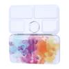 Paint Box Iron Multicolored ThreeFolding Portable Watercolor Packaging Pigment Case