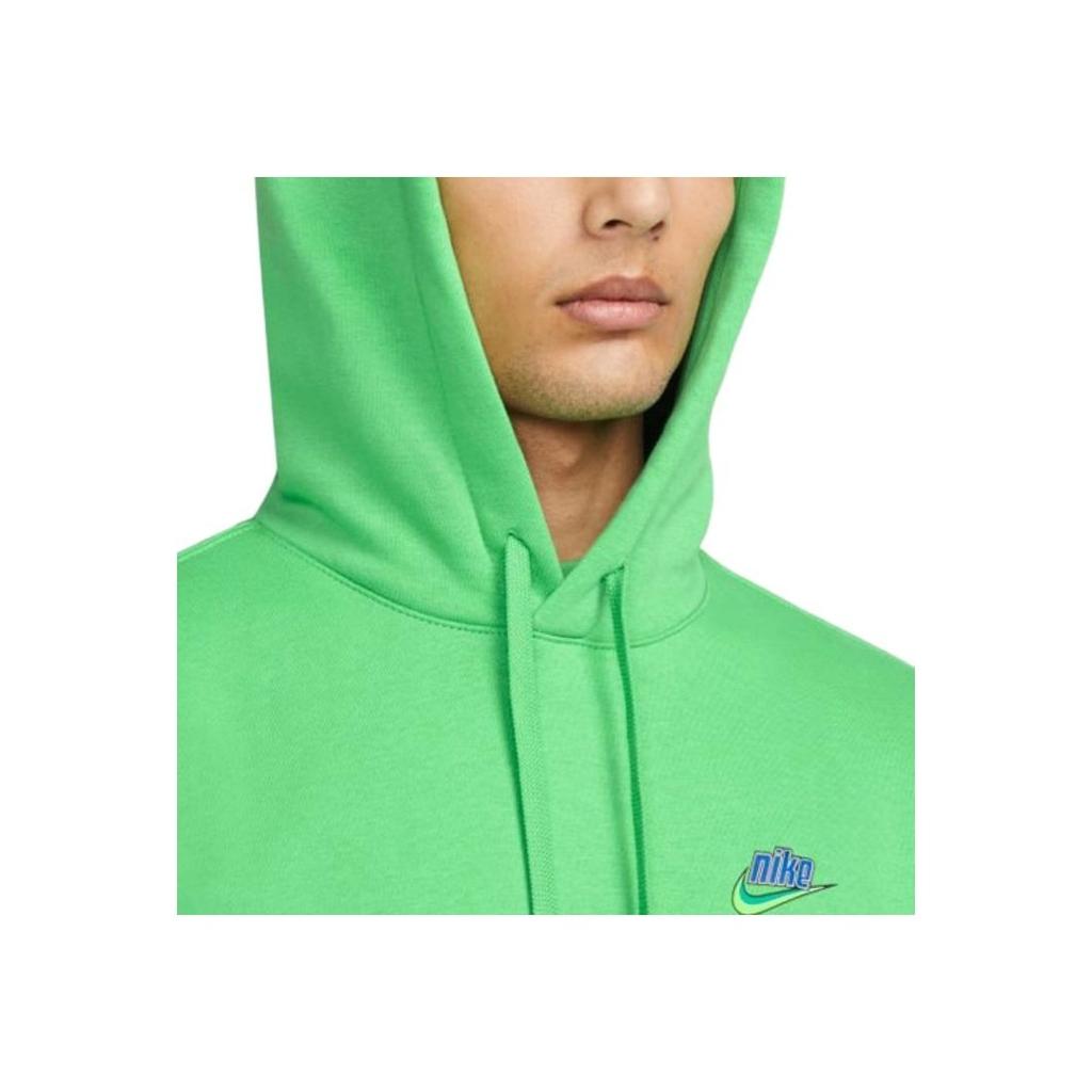Nike Sportswear Keep It Clean Fleece Hoodie Men Sweatshirt Green DM2200-362