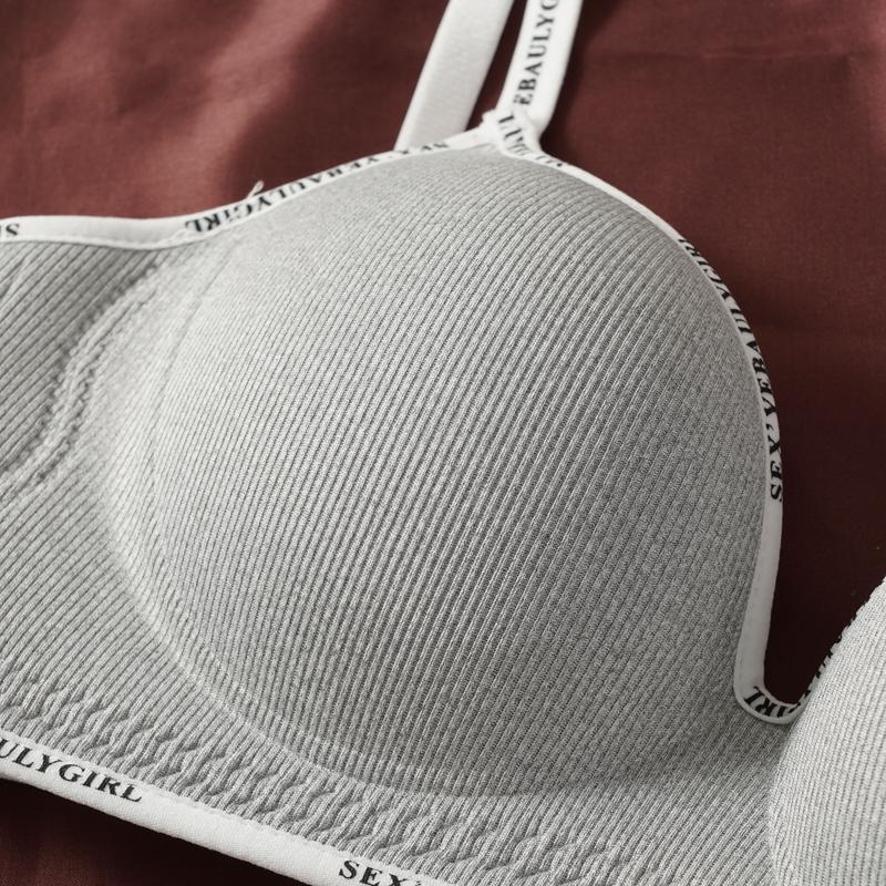 Girls Thick Sponge Cup Bra Push Up Soft Cotton Underwear Women Seamless Lingerie Female Wireless Bralette