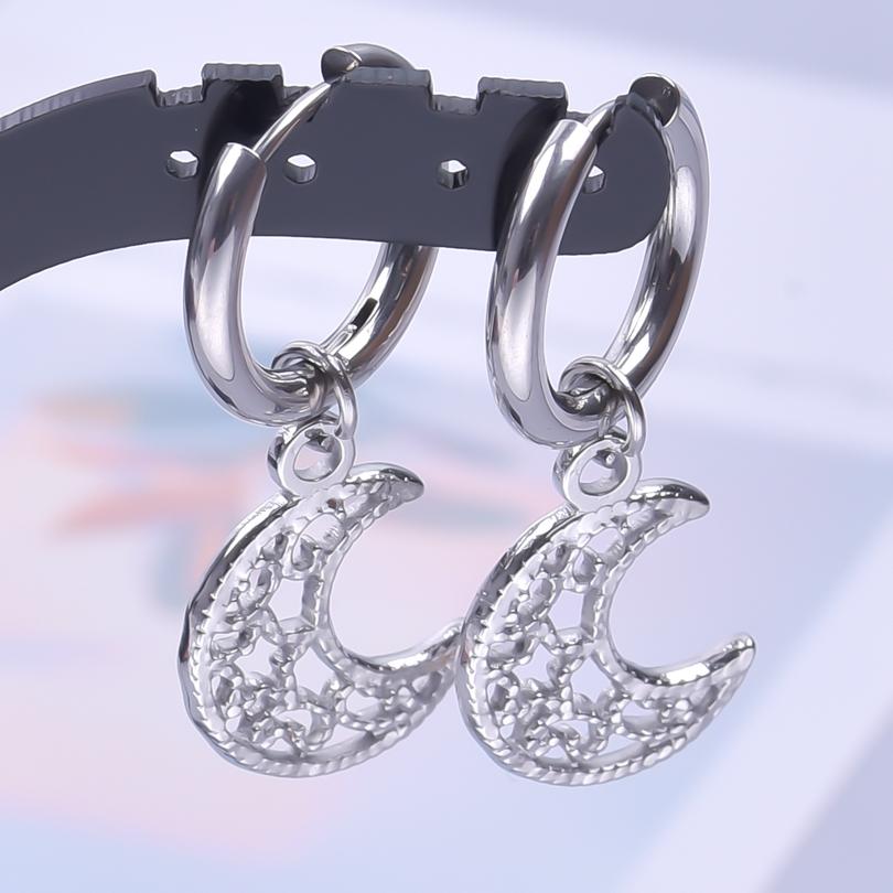 Multistyle Hoop Dangle Earrings For Women Men Accessories Electric Guitar Evil Eye Animal Stainless Steel Earring Jewelry Party