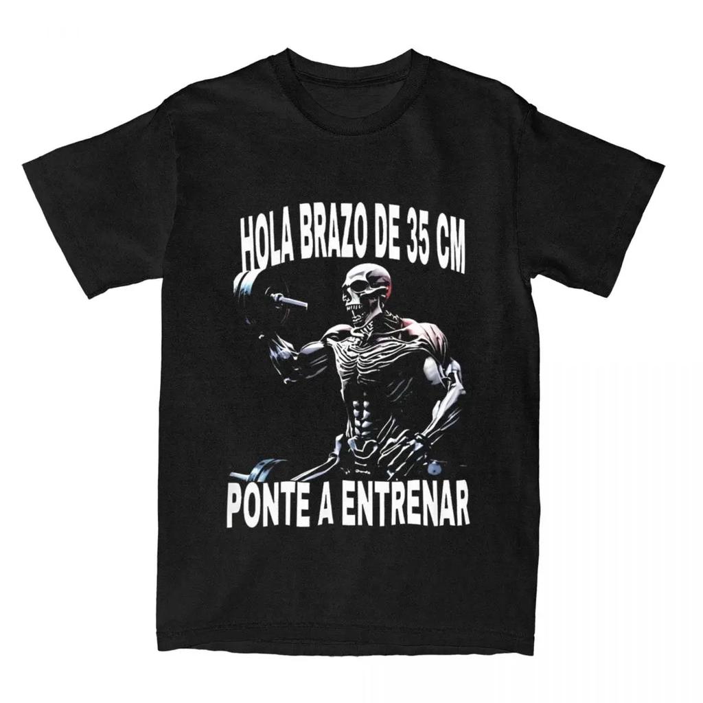 Women's T-shirt Calacas Chidas Gym T-shirt Harajuku Hola Brazo De 35 Cm Ponte A Entrenar Beach T-shirt Casual Clothes Gift