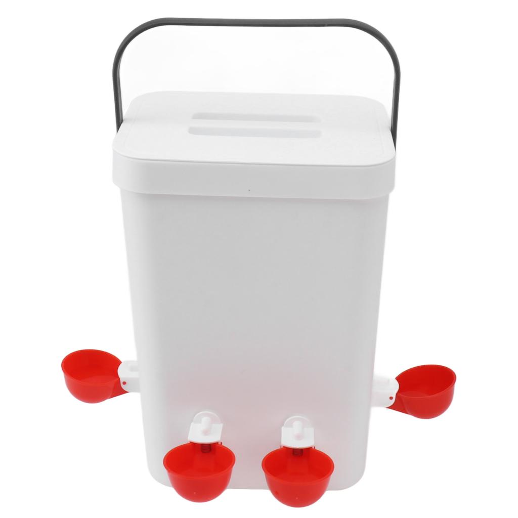 Automatisches Hühnertränke- und Futterset mit großem Fassungsvermögen, 12 Liter, tragbarer automatischer Geflügeltränke