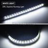 1/2PCS Flexible Flowing LED Motorcycle Turn Signal Light Strip White&Amber Motorbike Front Fork Running Lights Waterproof