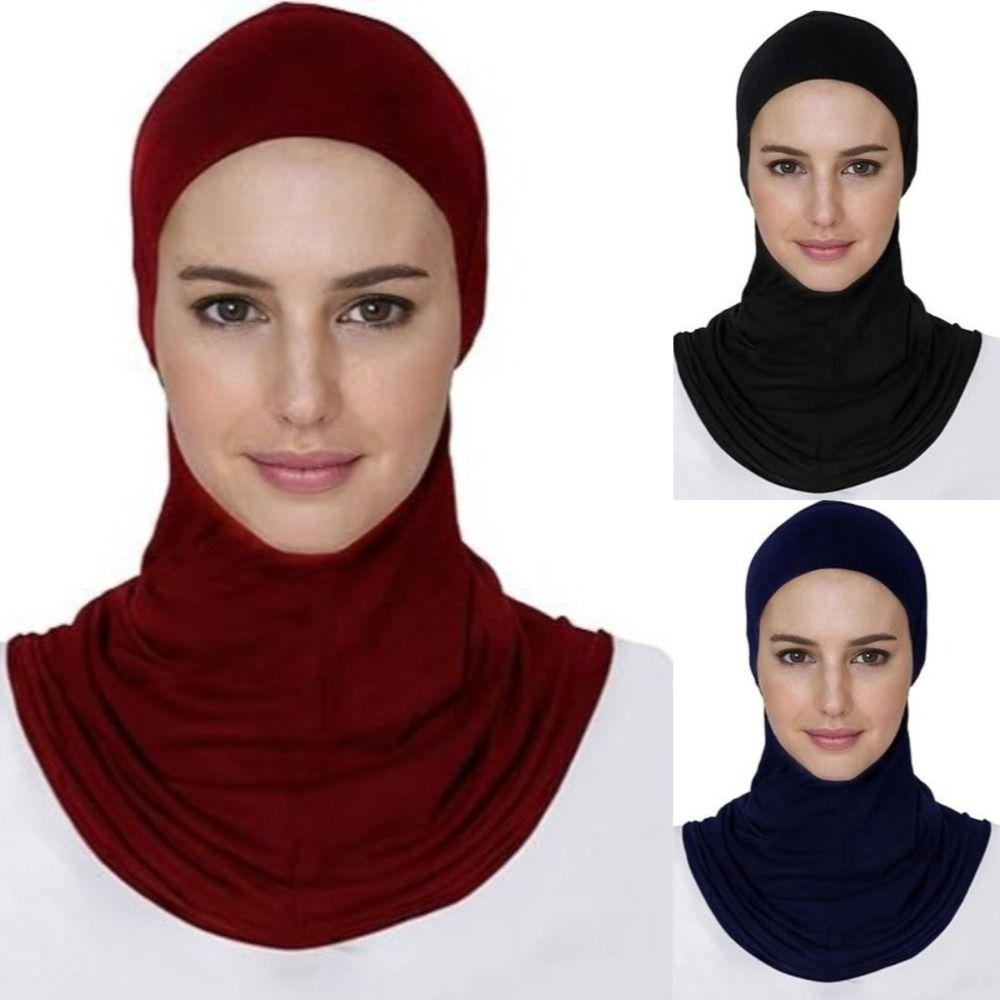 High Elasticity Hijab Cap Modal Cotton Muslim Bonnet Fashion Neck Cover  Islamic Fashion