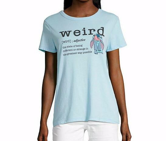 26 Disney Womens Weird Lilo & Stitch Graphic T Shirt Juniors Blue New Unisex T-Shirt XXXXL