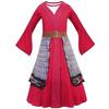 Elegantes Gänseblümchen Prinzessin Kriegerin Kostüm für Kleinkind Mädchen, Traditionelles Chinesisches Hanfu, Damen Heldenkostüm, Halloween Cosplay, Ausgefallenes Party Outfit, Rot, Größe