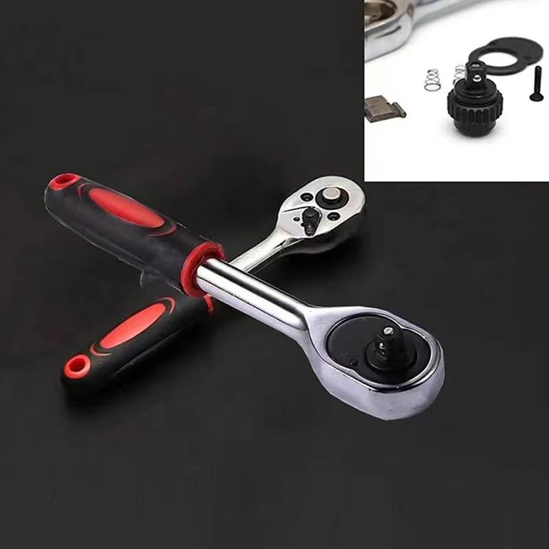 Set de scule de 46 buc pentru scule de mașină, șurubelniță și biți cu clichet, cheie rapidă, cheie, cheie, cheie, unelte de mână