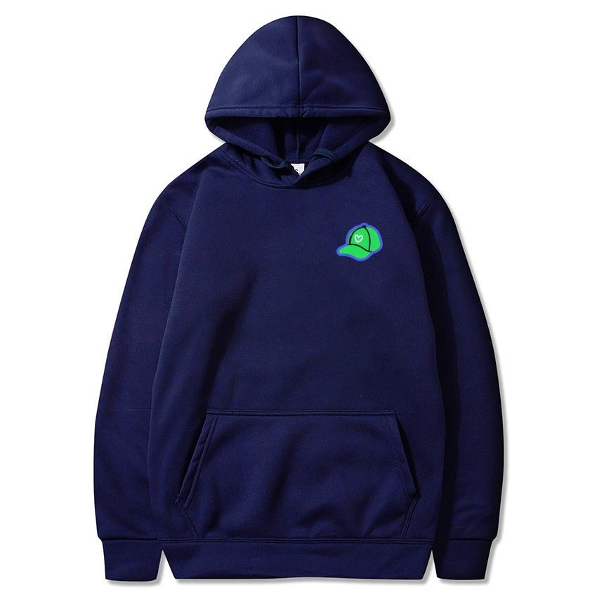 

2025 Autumn/Winter New Green Baseball Hat Printed Hoodie Classic College Style Hoodie Daily Fashion Warm Hoodie XXXL