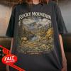 Rocky Mountain National Park Shirt, Vintage Nature Tee, Hiking Gift Shirt, Retro Park Graphic, Mountain River Tee, Waterfall Graphic