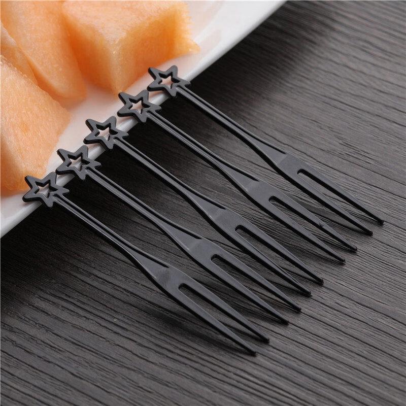 Disposable Heart-Shaped Fruit Forks