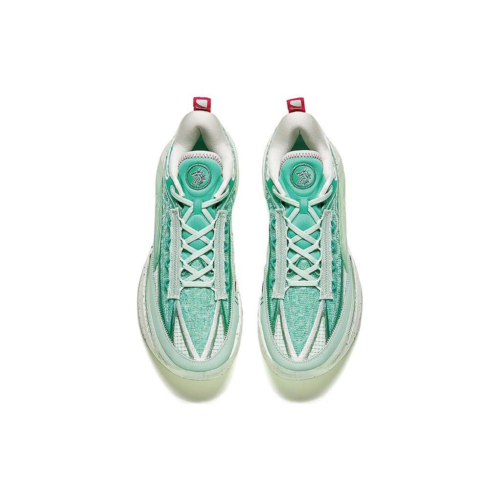 Anta Zap 1 ESG Cushioning, Wear Resistant Low top Basketball Shoes Men's Green White 912411111Q-1
