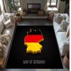 Germany national football team Printed Flannel Area Rug Non Slip Soft Polyester Floor Carpet Indoor Decor Mat for Bedroom Living Room Sofa