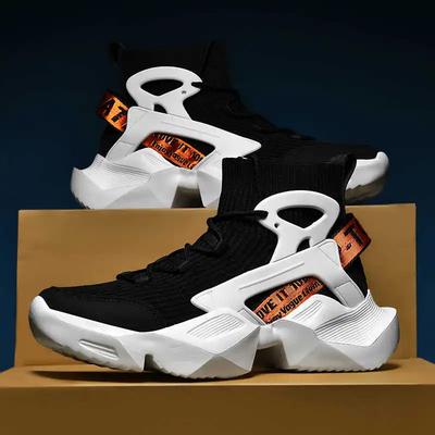 Modne Buty Sportowe Męskie ze Skóry PU na Sznurówki Markowe Codzienne Luksusowe Męskie Buty Projektanta Męskie Sportowe Tenisówki Cholewka Promocja Ładne