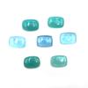 Natural Aqua CHalcedony Cushion Cabochon Loose Gemstone Lot 6 Pcs 18*24-18*25 MM 150 CT For Jewelry Making