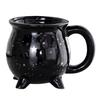 Unique Ceramic Cauldron Mug Witch Themed Coffee Cup for Office Party Favor Gift 2025 Cauldron Mug Coffee Mugs for Adults