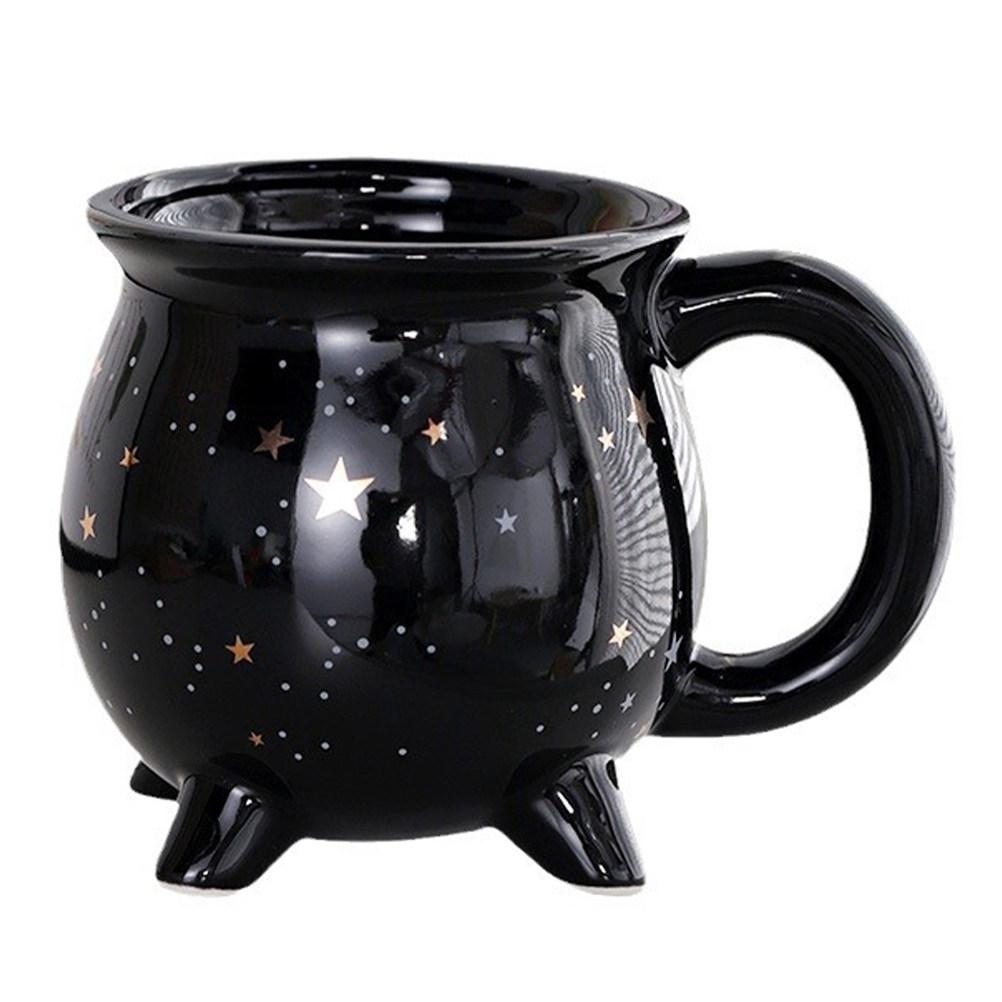 Unique Ceramic Cauldron Mug Witch Themed Coffee Cup for Office Party Favor Gift 2025 Cauldron Mug Coffee Mugs for Adults other