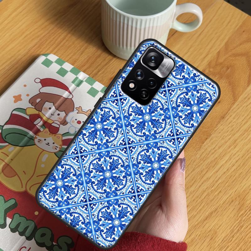 Moroccan Pattern Case For Xiaomi Redmi Note 13 Pro 14 12 11 10 15 Pro Plus Redmi 15 C 13 10C 12C 13C 14C Cover