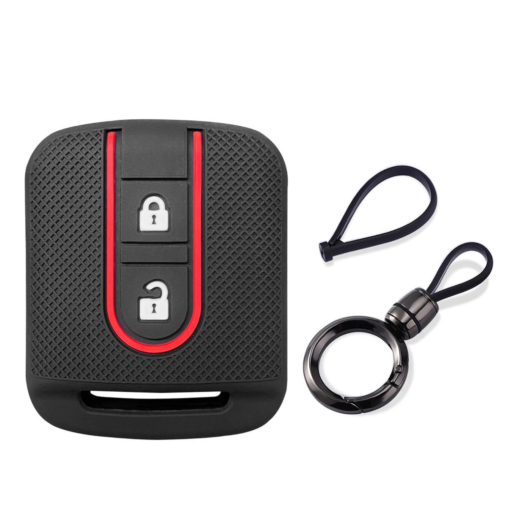 for Nissan qashqai j10 tiida note X-Trail T-31 Pathfinder navara Primera silicone car key case remote key holder cover chain