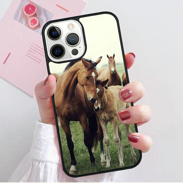 Horse Animal Running Cool Coque Shell For iPhone 17 Air 15 16 14 13 12 Pro Max 11 Pro Max Plus Phone Case Cover