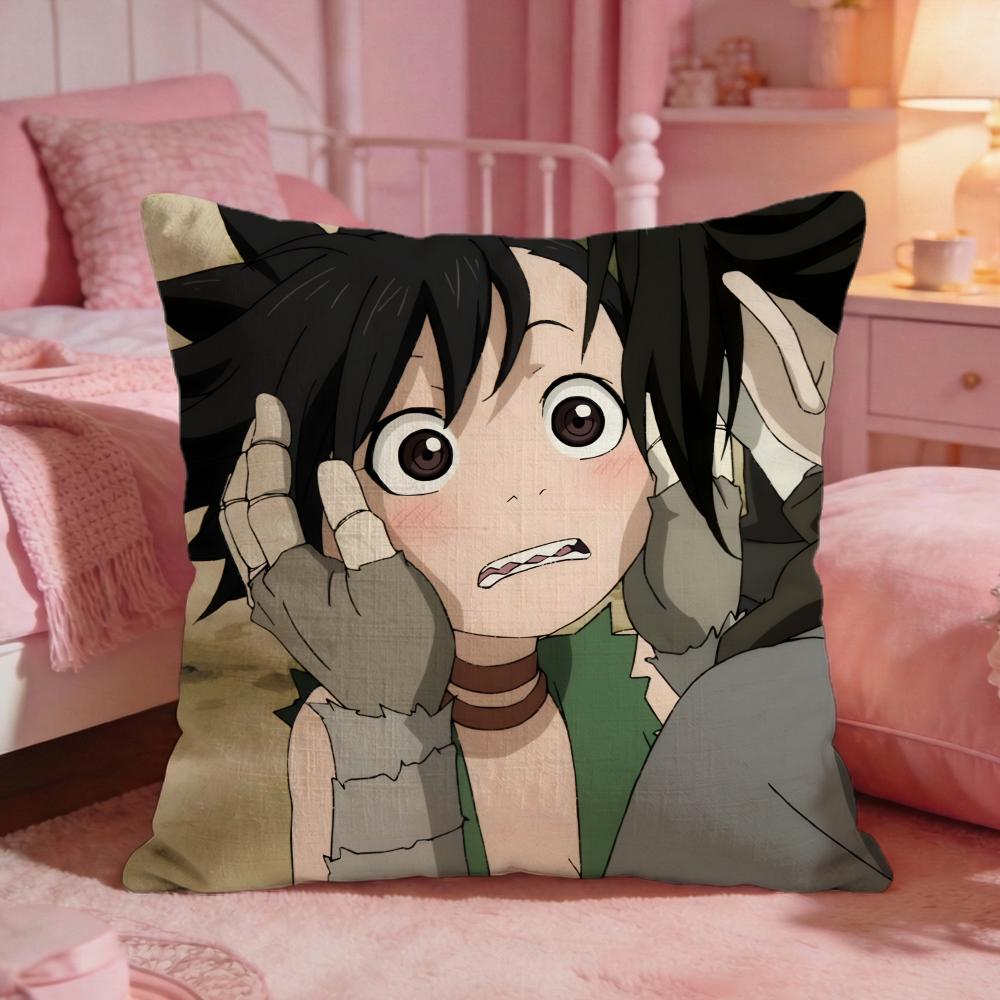 dDororo cute Cushion Cover Premium Comfort Reversible Pillow Cove Two in One Design for Any Room  Car Interior