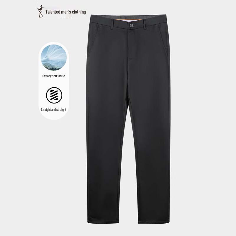 

Men s Business Casual Straight-Leg Trousers 35