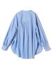 SHIPS for Machine Washable Lace and Striped Light One Size Women's Shirt, Blue, 311111977,