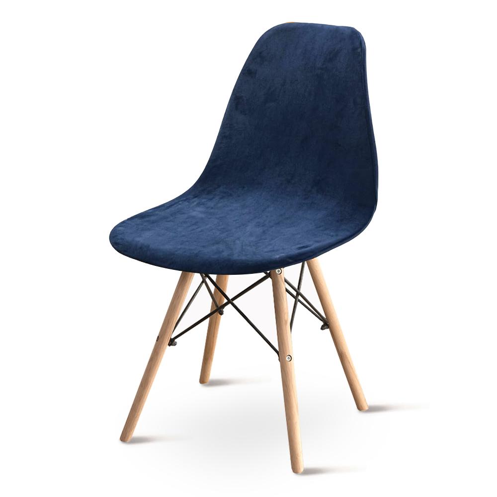 Velvet Fabric Bar Chair Cover Thick Removable Seat Cover Soft Plain Armless Shell Chair Covers for Banquet Office Hotel Home