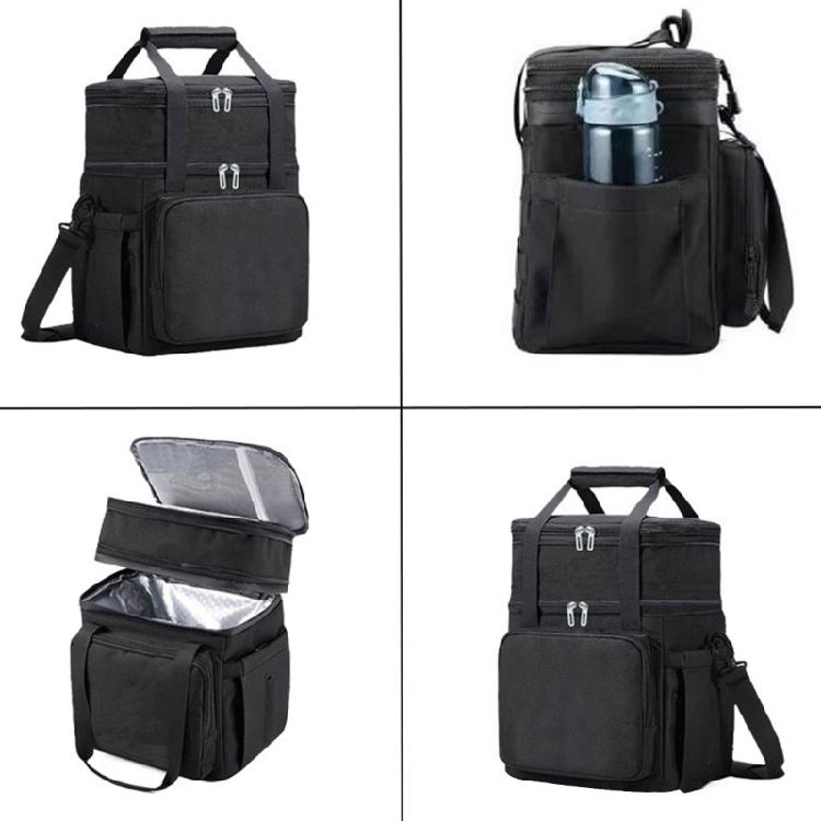 Leakproof Insulated Meal Bag with Thickened Aluminum Foil Layer Easy Carry Designs Grocery Bag for Outdoor Outing Travel