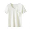 Wudao Women's U-Neck Pocket T-Shirt
