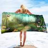 Oversize Beach Towel, Extra Large Towels,Forest Print Cool Travel Pool Towel,Soft and Quick Dry Swim Towels for Women and Girls