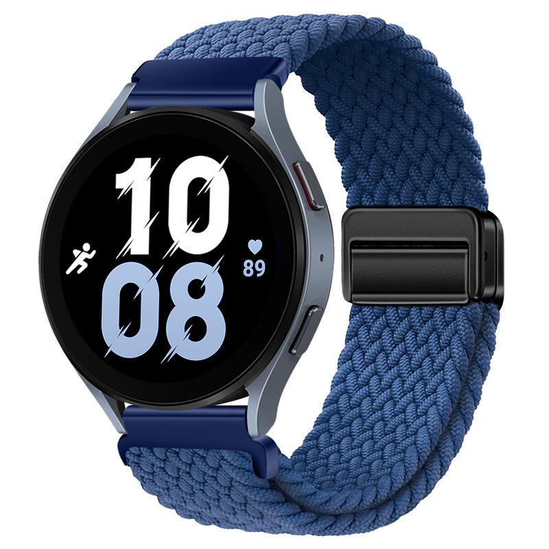 Nylon Woven Strap with Magnetic Buckle for Xiaomi Watch S5/S3, Huawei GT6/GT5, Garmin, and Samsung