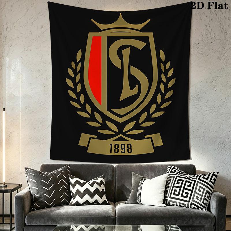 STD Liège logo Wall Hanging Printed Fabric Blanket Decorative Tapestries for Bedroom Living Room Home Decor