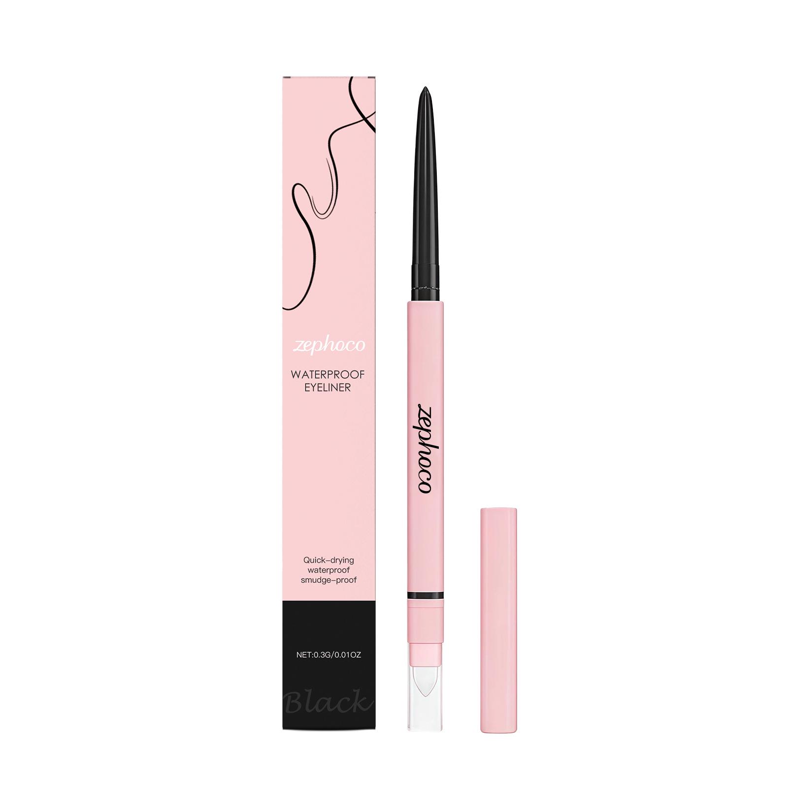 Zephoco Waterproof Long-Lasting Black Eyeliner - Smooth, Pigmented & Beginner-Friendly, Non-Smudging.
