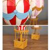 Aqumotic Hanging Hot Air Balloon Decoration Hanging Iron Metal Artwork Travel Charm Romantic Kids Favor Cartoon Balloons Stand