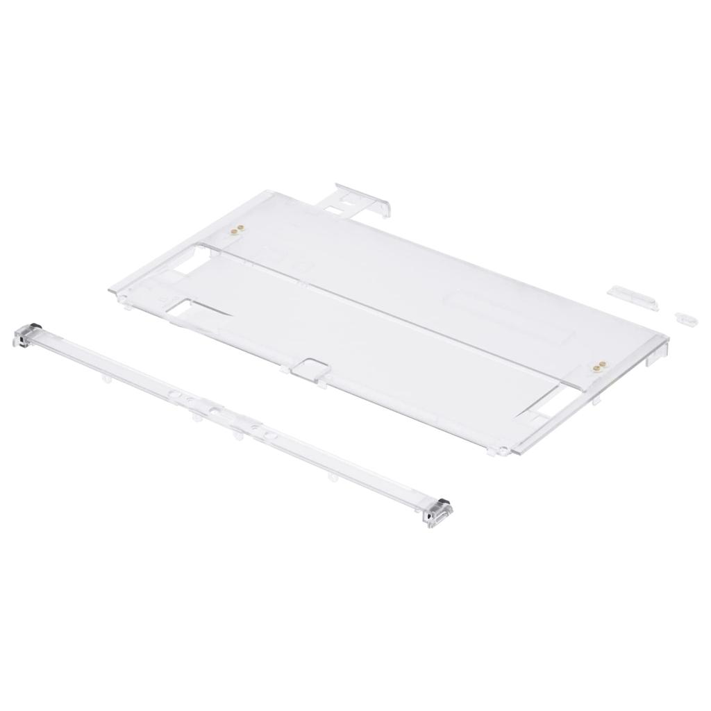 eXtremeRate Switch Compatible with OLED Soft Touch Console Back Plate DIY Replacement Housing Shell Clear Material Switch Shell Switch Stand Not