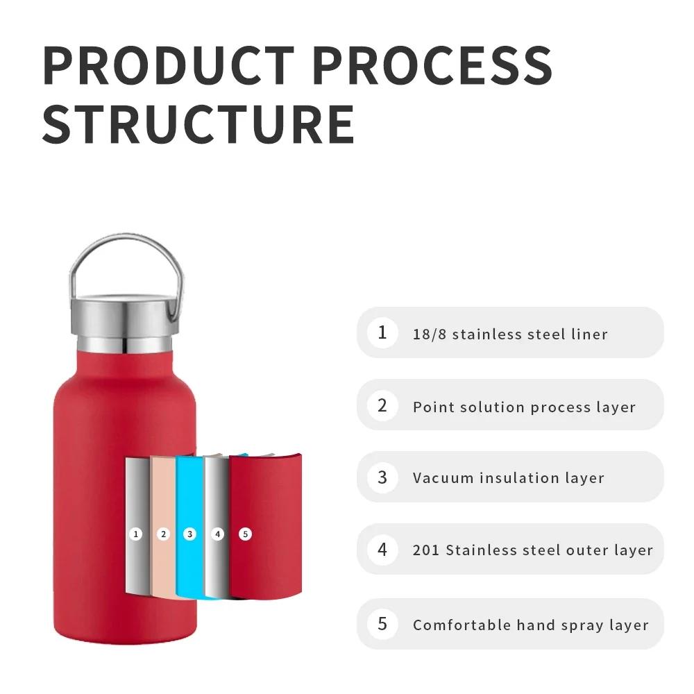 Stainless Thermos Steel Tumbler Bottle Cups With Lid Portable Outdoor Vacuum Flask Childrens Water Bottle 350ml 500ml 750ml