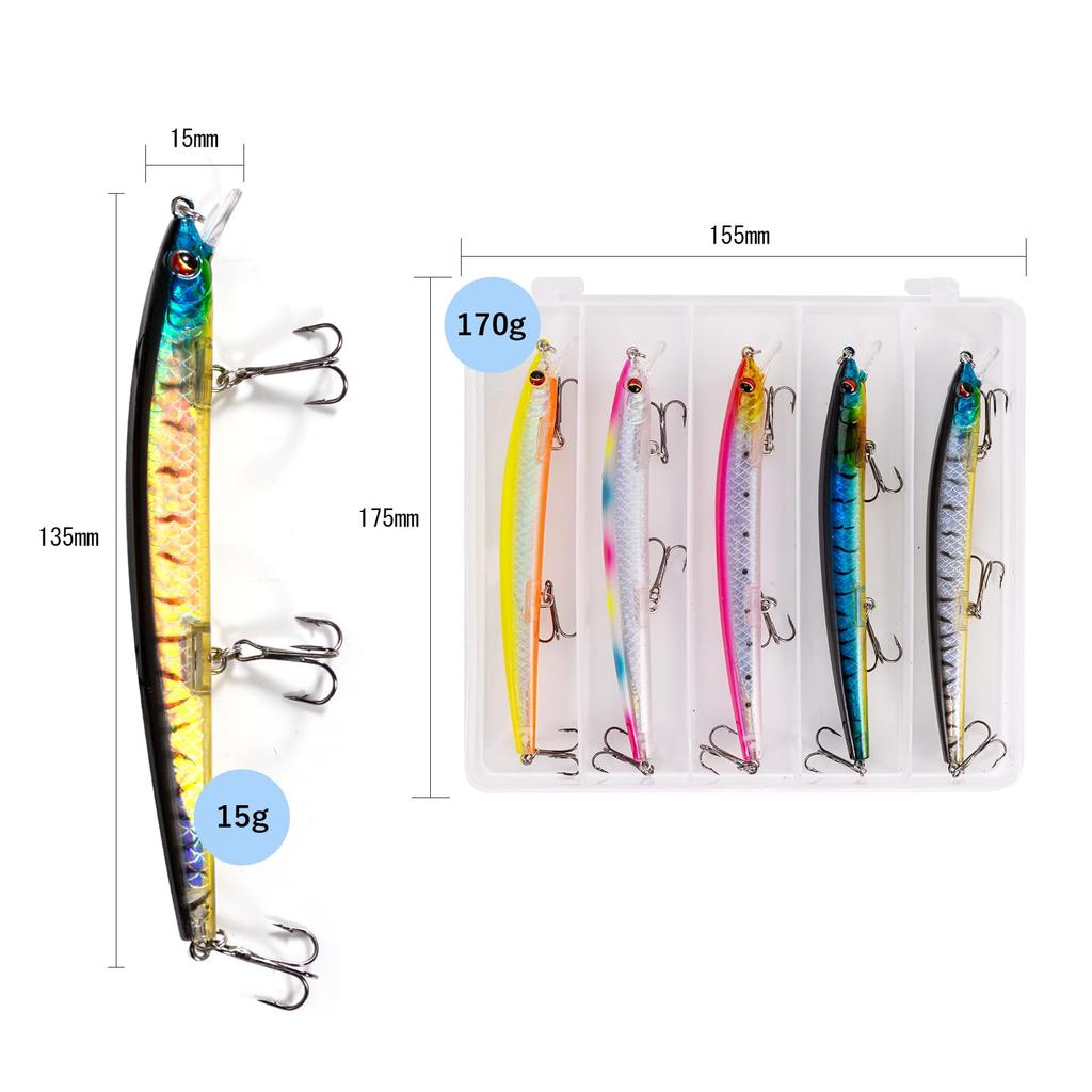 Fish after the rain Sea Bass Lure Minnow Floating 4.5/15/23g