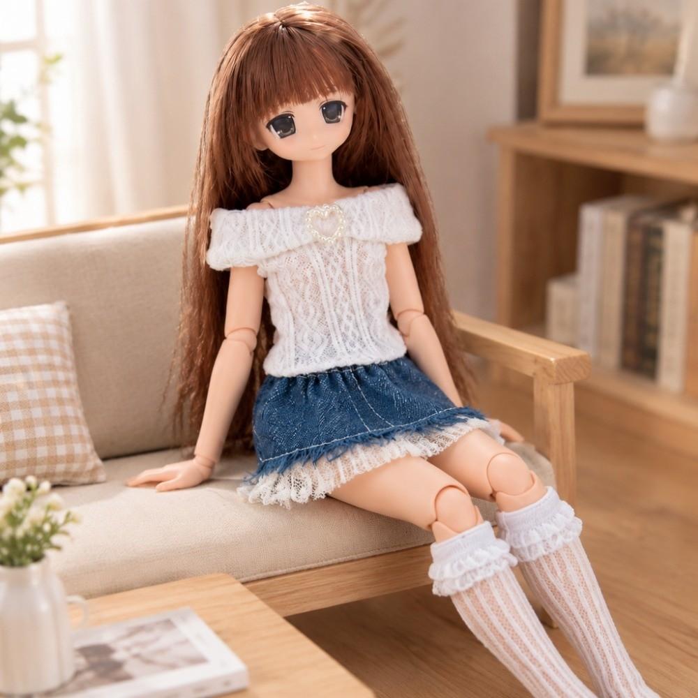 2 Styles Dolls Jeans Short Mini Skirt  for ob24 OB22 Dolls/for Azones YMY Doll/for Blyth Doll