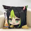 Tighnari Cute Genshin Impact Cushion Cover Natural Linen Organic Fabric DoubleSided Printing Room Sofa Decor Pillow Case