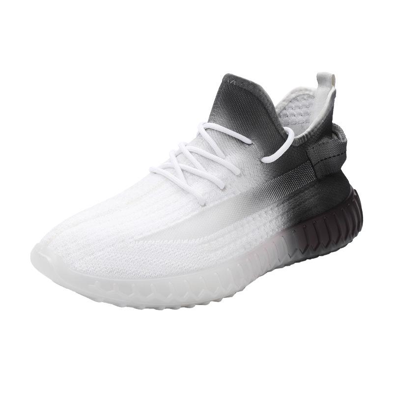 

Кокосовые туфли мужские осенние дышащие спортивные туфли из летучей ткани постепенно меняющие цвет желеобразная подошва повседневные модные туфли внешнеторговые модные папины туфли 39