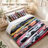Set Biancheria da Letto Fast And Furious, 1 Copripiumino & 2 Federe Morbido Confortevole Camera da Letto Tessile per la Casa Decorazione