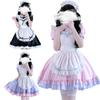 Japanese black and white cos cafe maid costume cosplay anime costume lolita lolita dress
