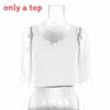 Streetwear Crop Top With Ribbed Cotton Material For Sexy Girls